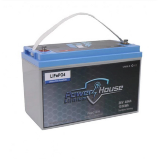 Power House Lithium 36V 40AH Deep Cycle Lithium Battery - Bluetooth