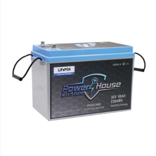 Power House Lithium 36V 60AH Deep Cycle Lithium Battery - Bluetooth