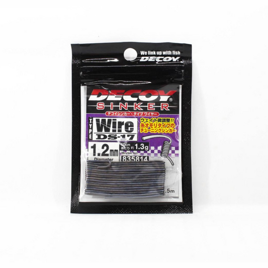 DECOY Terminal Tackle SINKERS DECOY SINKER TYPE WIRE 1.2mm : LENGTH 1.5m DS-17 Silver