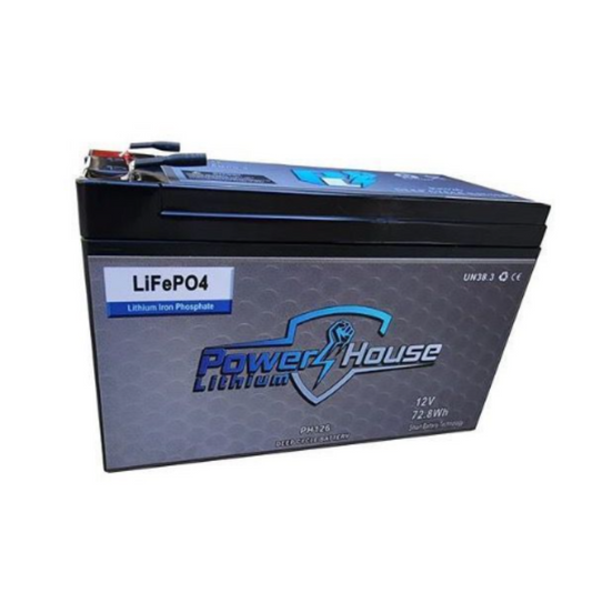 Power House Lithium 12V 7.5AH Deep Cycle Lithium Battery - Bluetooth