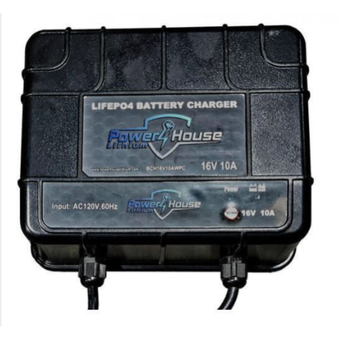 1 Bank Waterproof Charger 16V 10AH