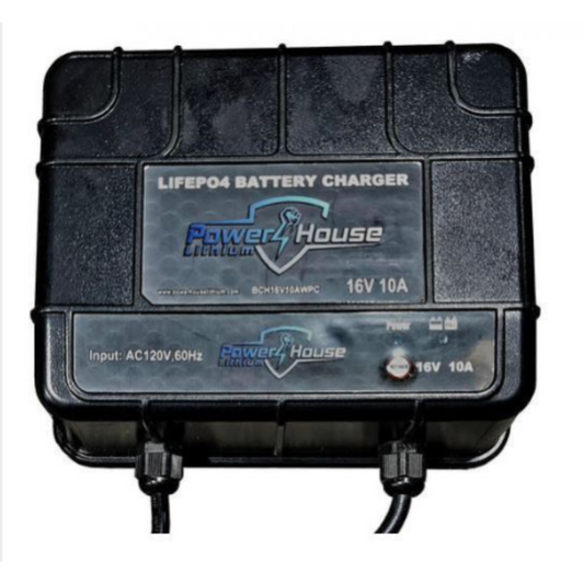 1 Bank Waterproof Charger 16V 10AH