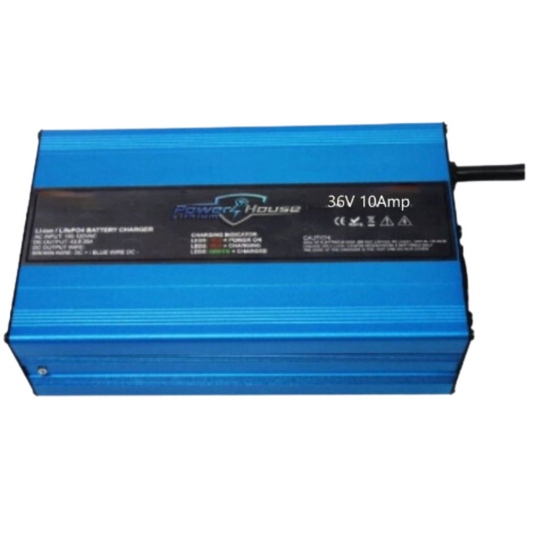 36V 10A LifePO4 Standard Charger