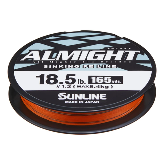 Sunline Almight Orange Sinking PE Braid