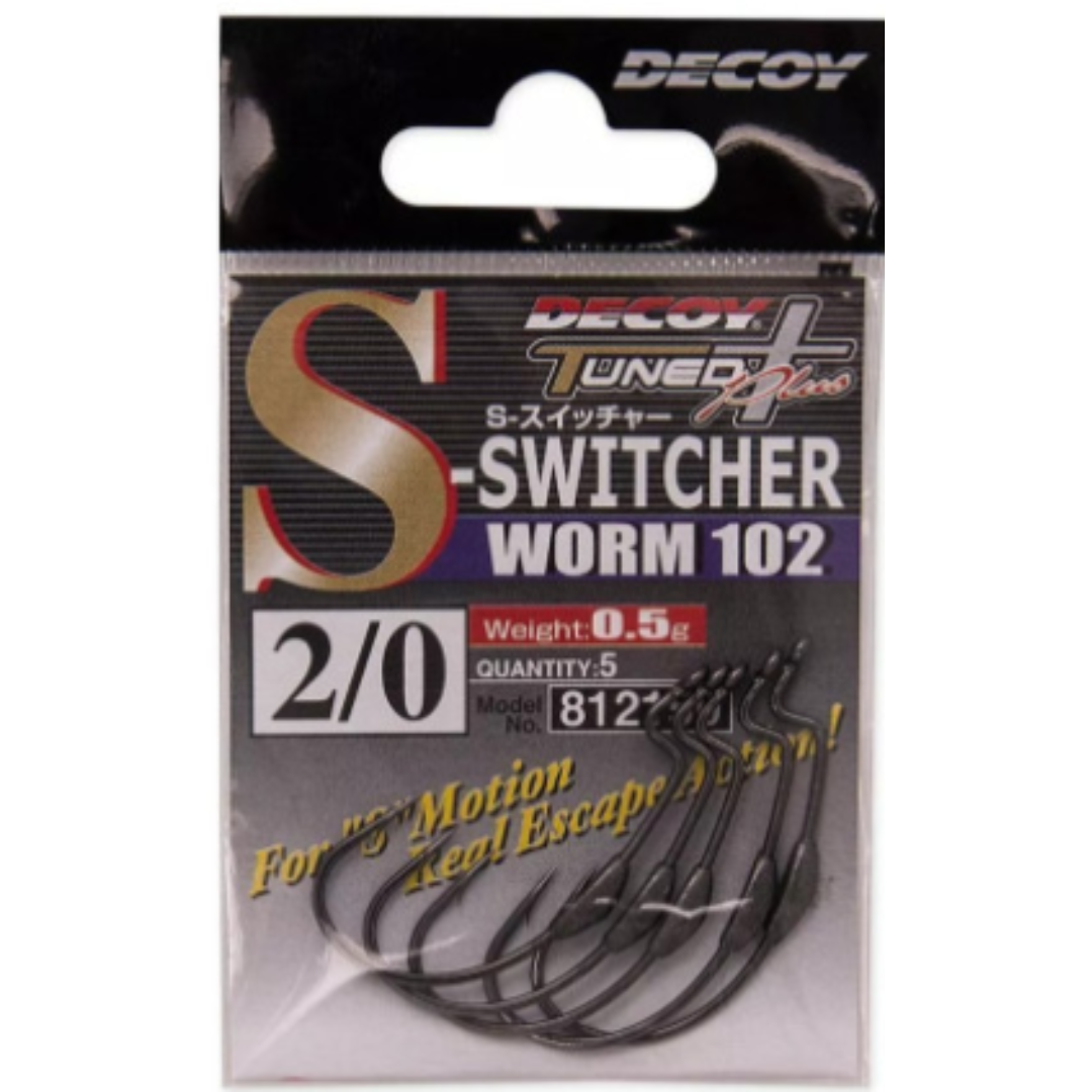 DECOY S-Switcher Worm102 Weighted Wide Gap Hook
