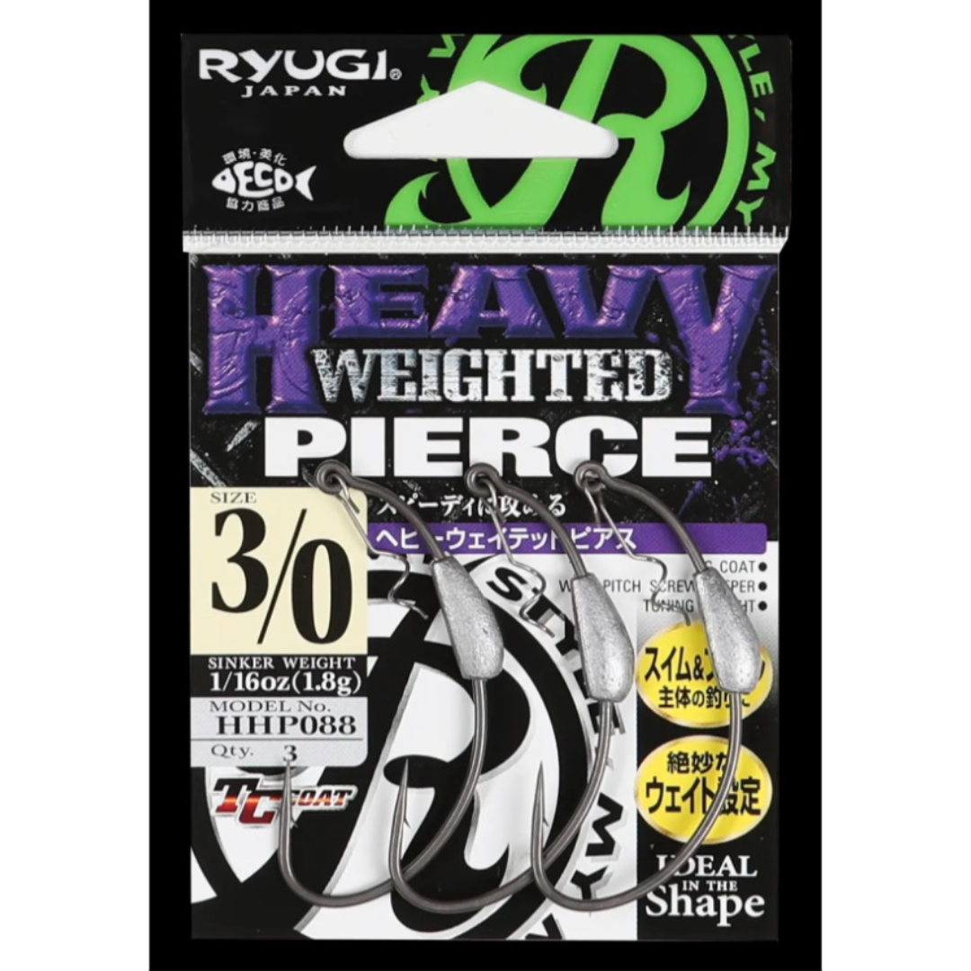 Ryugi Pierce Heavy Weighted Screwlock Wide Gap Hook